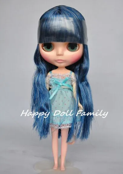 12&quot nude doll black-blue hair small defective | Игрушки и хобби