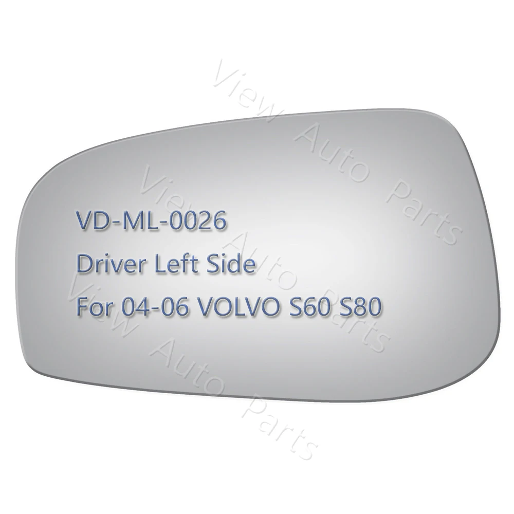 Новое зеркало стекло для 04 06 VOLVO S60 S80 Левая сторона водителя|Зеркала и крышки| |