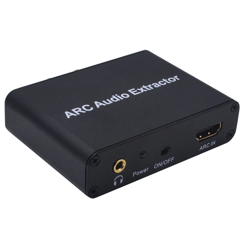 AY80 Arc аудио экстрактор HD обратный канальный адаптер Поддержка волокна RCA 3 5 мм