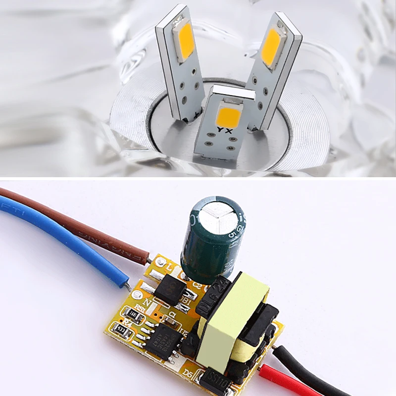 Кристаллический светодиодный светильник SMD5730 3 Вт 5 Вт потолочный светильник AC110V 220 В Точечный светильник белый/теплый белый/RGB домашний кухонный Крытый CF483