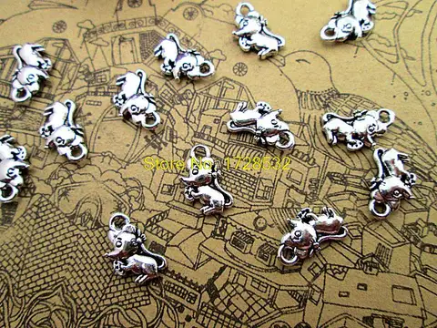 50 шт.-подвески в виде мини мыши, подвески в античном стиле из тибетского серебра в виде мини мыши, 12x7 мм