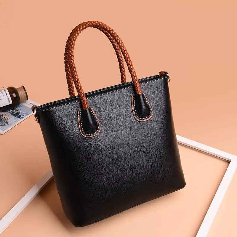 

KULUOSIDI Famous Brand Women Handbags 2018 Big Mujer Casual Tote Bags Ladies Crossbody Bags Female TOP-handle Solid Shoulder Bag