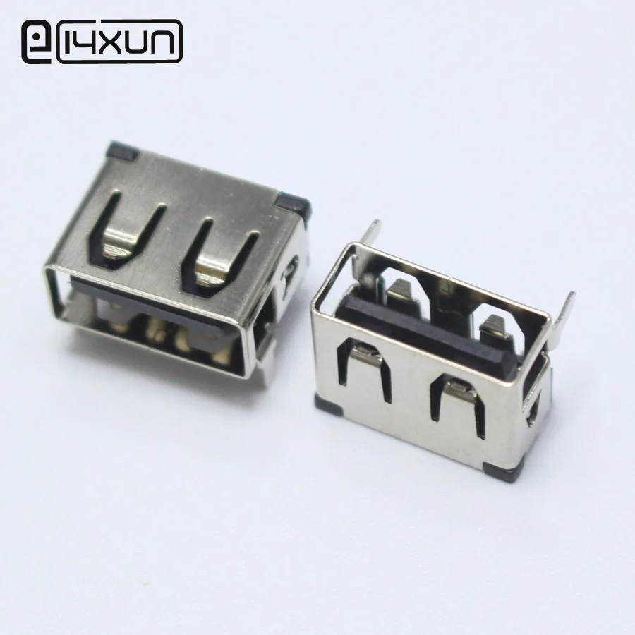10 шт. SMD USB Type A гнездовой разъем черный 4 контактный AF 0 для монтажа печатной платы