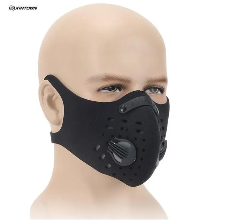 XINTOWN PM2.5 велосипедная маска фильтр с активированным углем Спортивная для защиты