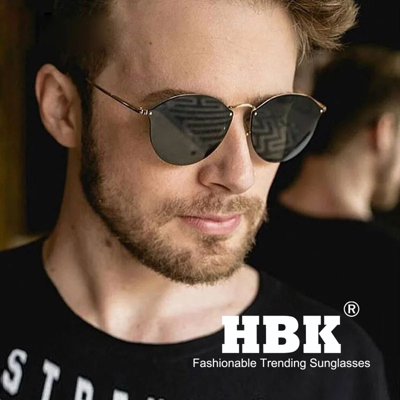 Мужские и женские дорожные очки HBK роскошные поляризационные солнцезащитные без