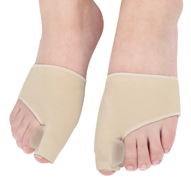 2pcs Toe Orthopedic Foot Correction Toes Separator Pedicure Silicone Socks Hallux Valgus Corrector Braces Feet Care | Красота и