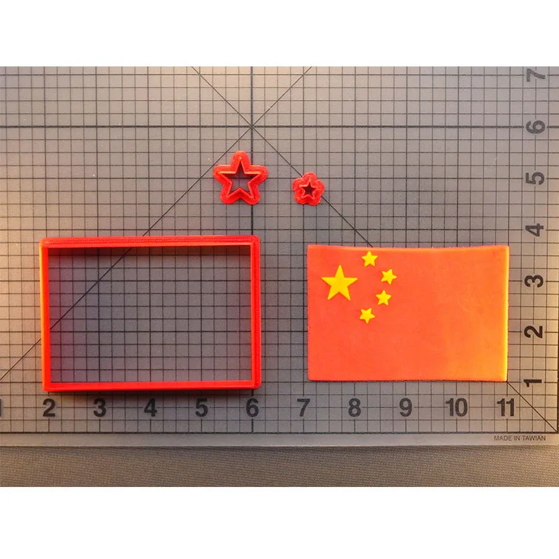 Деревенский флаг формочки для печенья изготовленные на заказ 3D печать Канада