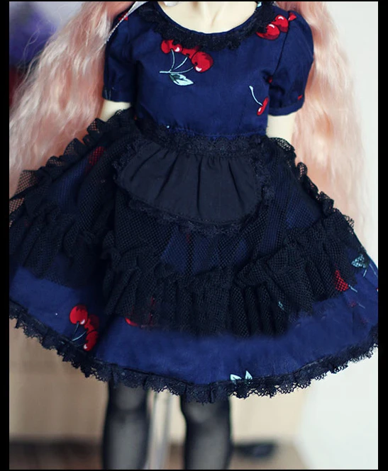 BJD женское голубое платье с юбкой фартук для женщин 1/3 24 &quotSD DK DZ AOD Volks Doll