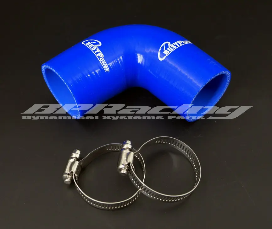 

45mm/48mm/51mm/54mm 90 Deg Degree Silicone Rubber Joiner Bend/1.77" inch/1.89" inch/2" inch/2.13" inch Elbow Hose + Clamp