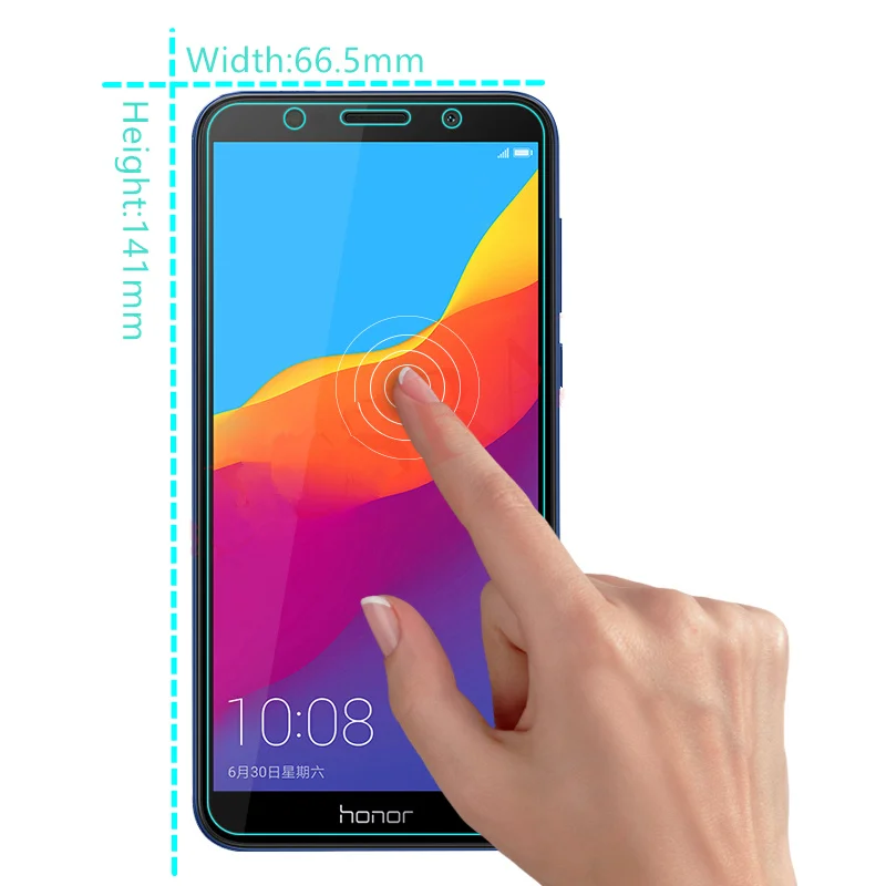 Закаленное стекло для Huawei Y5 Prime 2018 2 шт. Защита экрана Honor 7A тонкая пленка 5 45