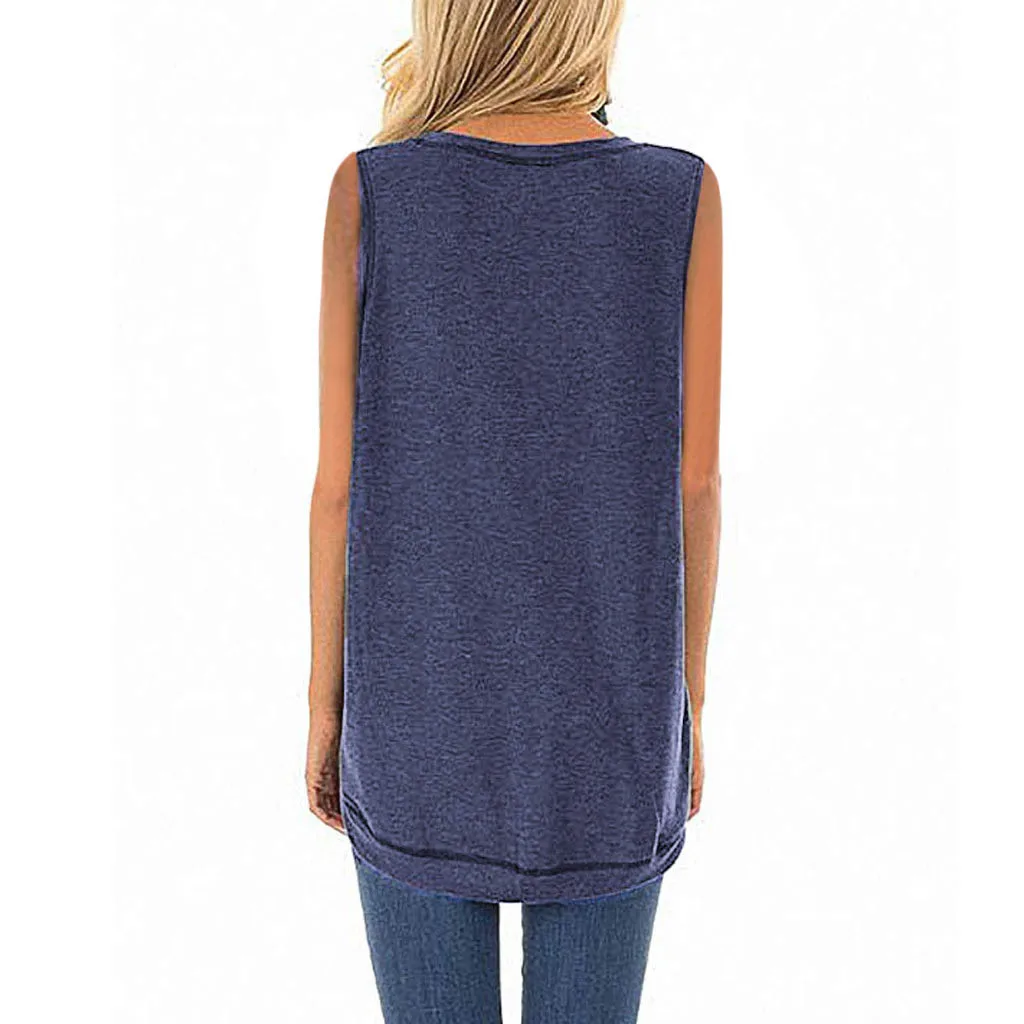 2019 женские футболки повседневные летние без рукавов футболка с простроченными