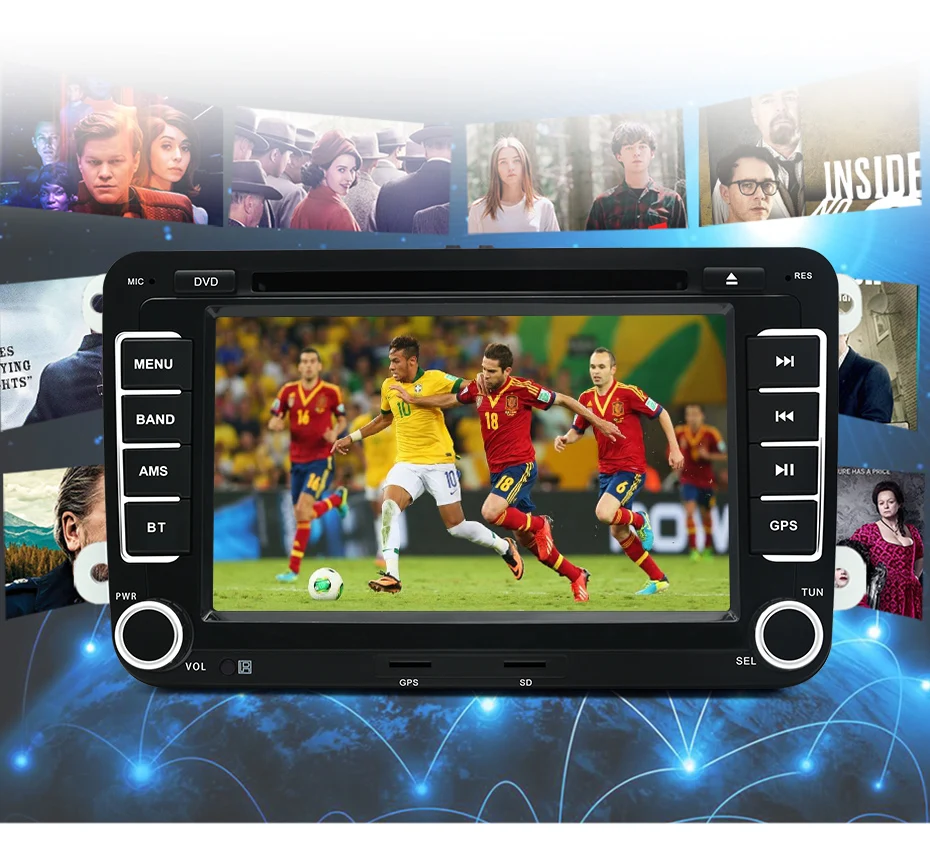 Junsun " 2 din android-автомобильный DVD Радио для VW/Golf/Passat/поло/Tiguan /Skoda/Fabia/Rapid/Seat/Леон gps 3g Wi-Fi Авторадио