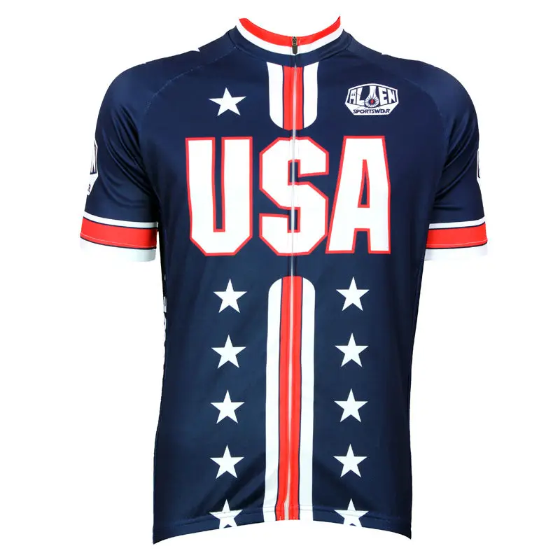 2018 Pro Full zipper Cycling Jersey Comfortable Sleeve Bike/Bicycle Shirt USA Flag ropa SportsWear Clothing | Спорт и развлечения