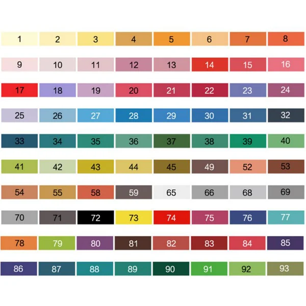80 colors set STA 24 36 48 80 Цвета акварель кисти ручка двойной наконечник емкостью для finecolour маркеры эскиз манга Рисунок Краски, художественные принадлежности - Цвет: 80 colors set