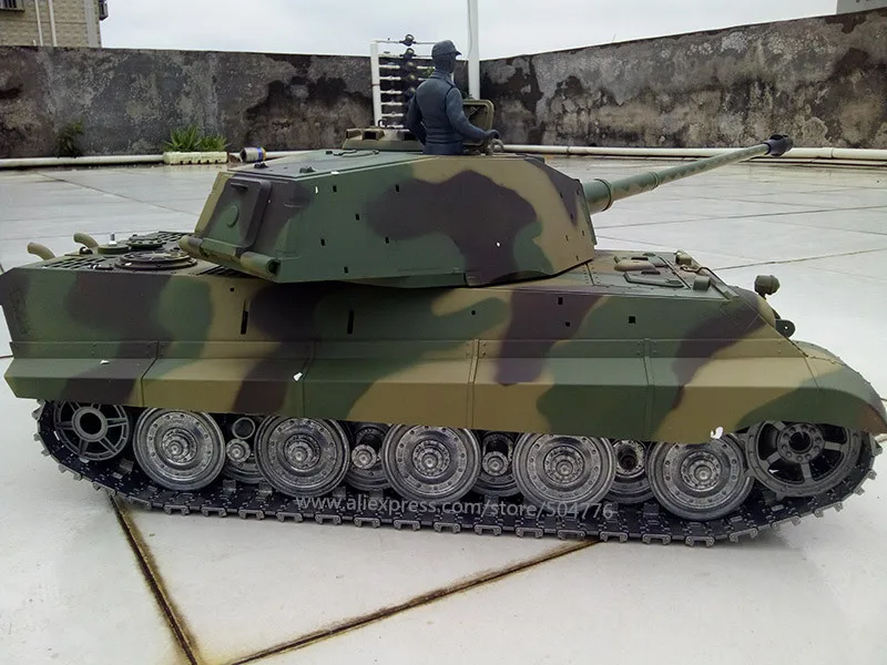 Немецкий танк King Tiger Henschel RC 6 0 с пушкой 3888a 1 улучшенный металлической дорожкой и