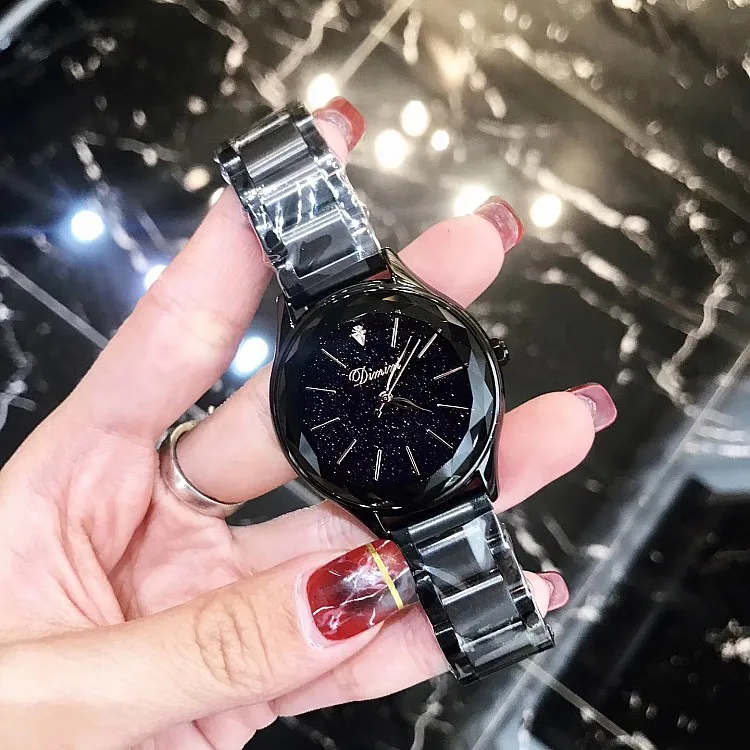Для женщин подарок Bling Кварцевые часы модные повседневное женские блестящие часы платье с кристалалми и стразами роскошные для женщи