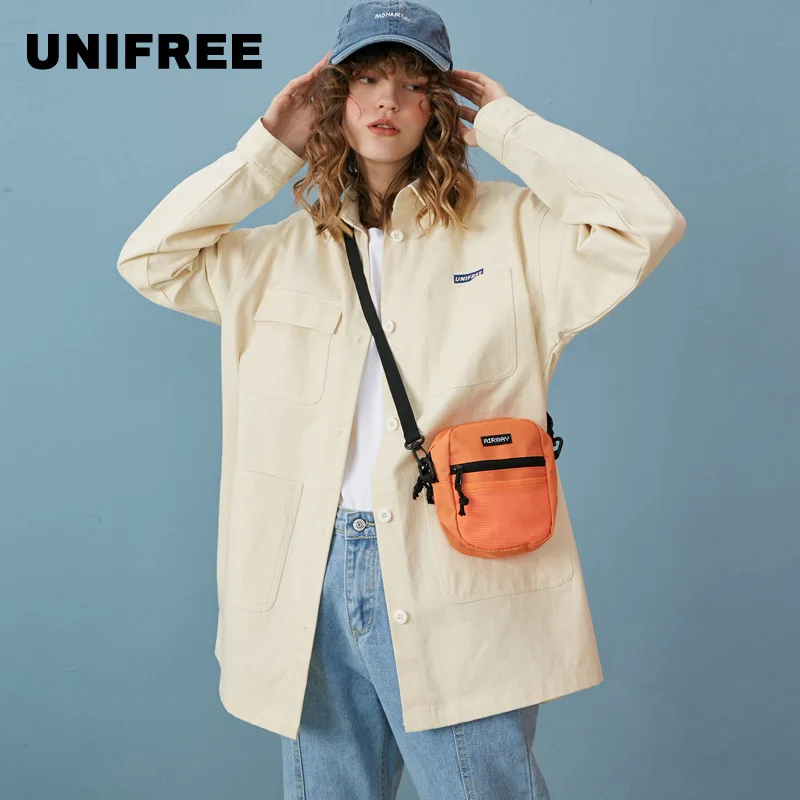 Unifree 2019 Осеннее новое поступление рубашка куртка женская свободная весенняя и