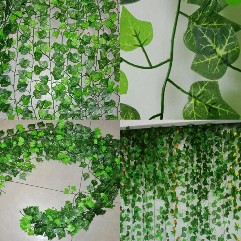 250 см DIY искусственная гирлянда из листьев плюща cirrus растения пластиковые зеленые