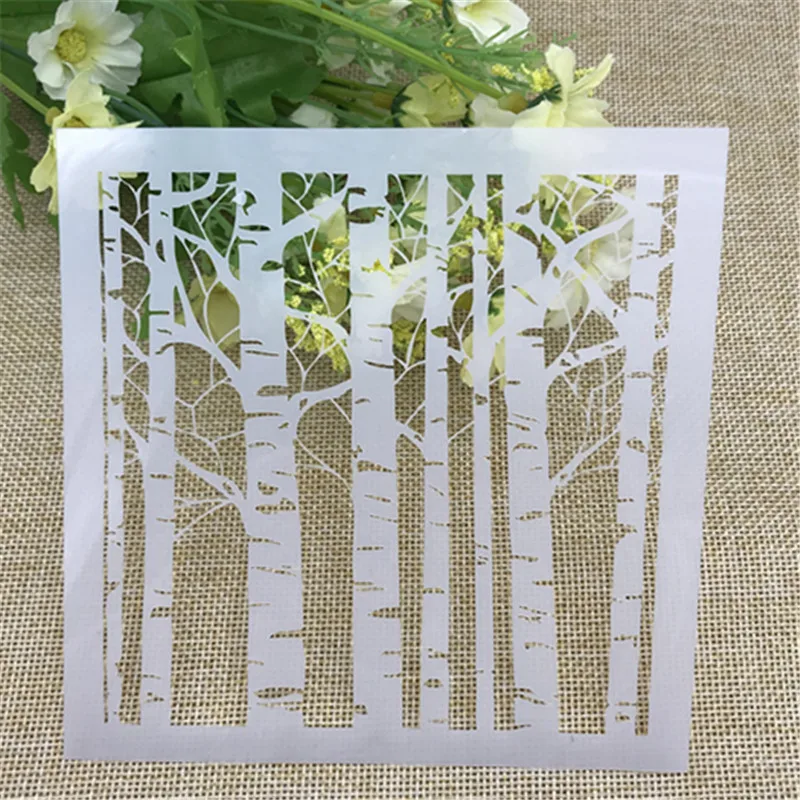 1 лист белой березы трафареты для скрапбукинга DIY/фотоальбома декоративное