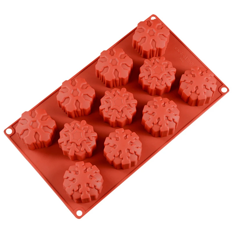 3D силиконовая форма для мыла Снежинка мусс торта DIY ручной работы инструмент