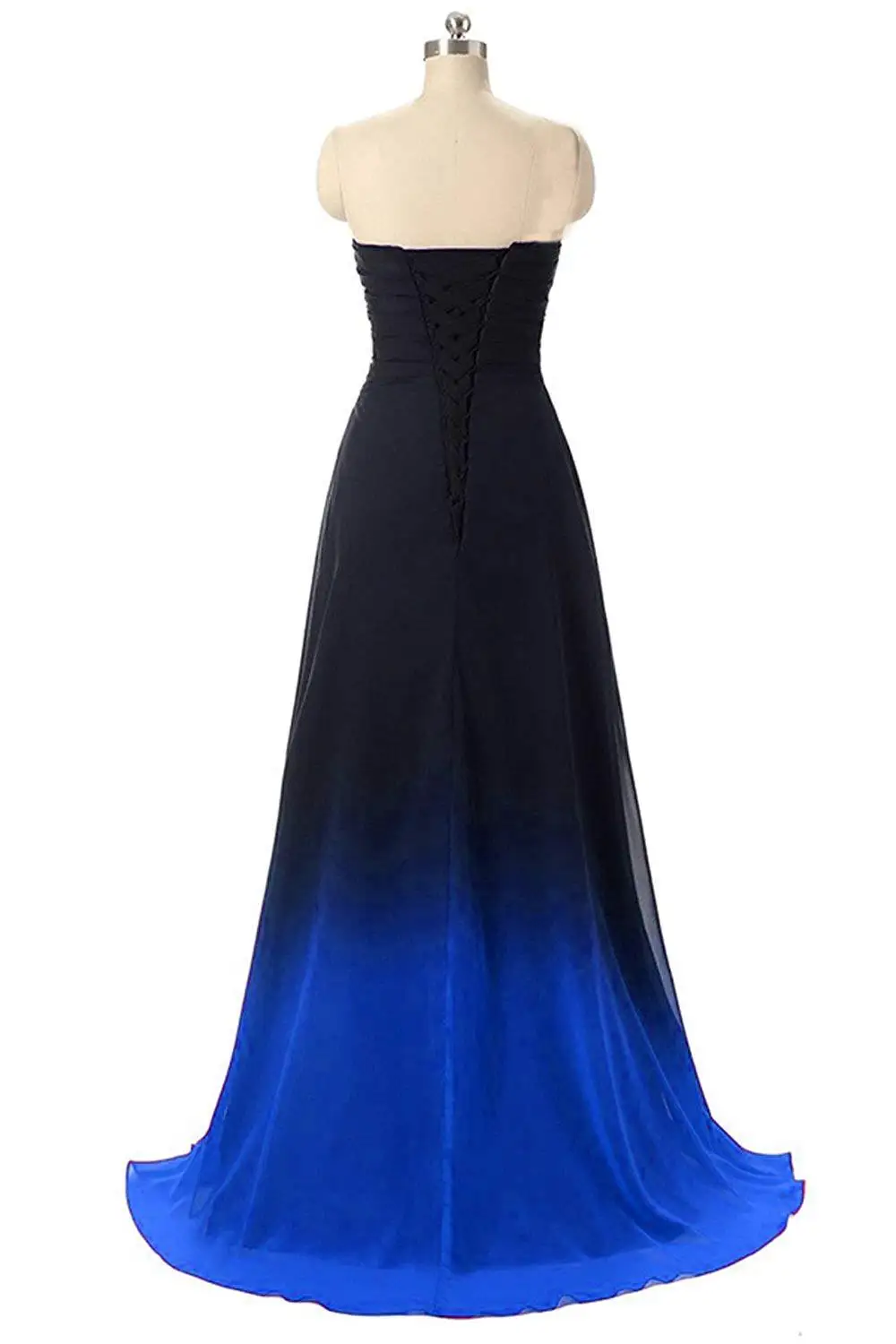 Doragrace robe de soiree милое без рукавов ТРАПЕЦИЕВИДНОЕ градиентное шифоновое длинное