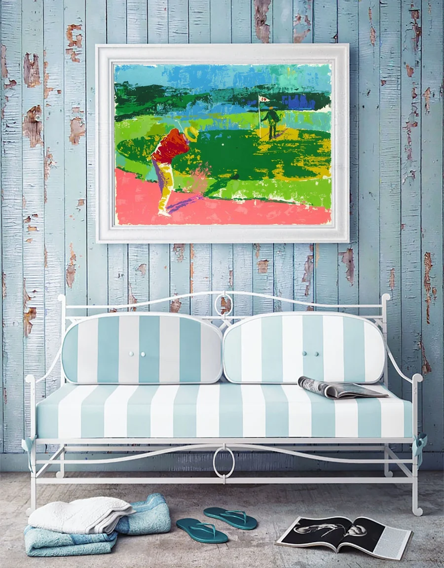 A1883 LeRoy Neiman Abstract Playing Golf HD Canvas Print Home decoration Living Room bedroom Wall pictures Art painting | Дом и сад