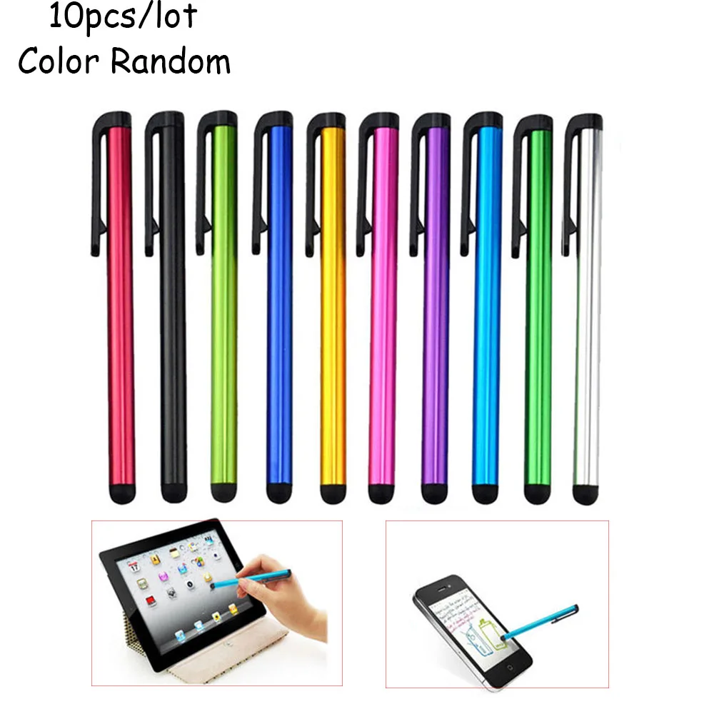 10 шт./лот стилус для емкостного сенсорного экрана iPhone iPad Air 2/1 Mini 2/3 подходит