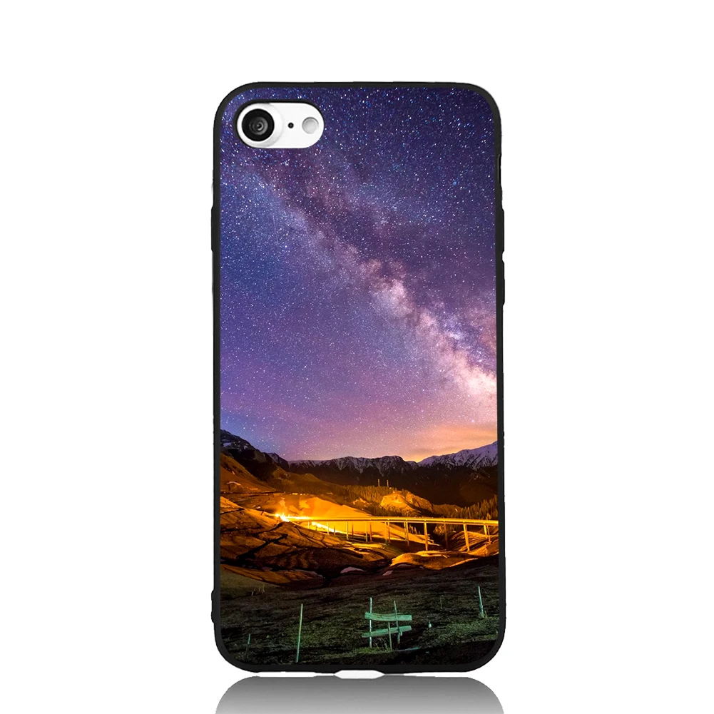 Ночь Красота серии синие волны весело Книги по искусству для iPhone 6 6S 7 Plus ТПУ