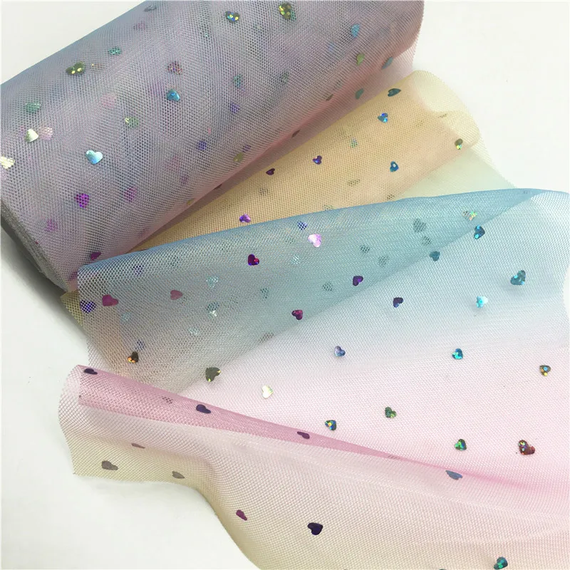 

9.2m/roll Colorful Sparkling Crystal Gauze Net Yarn Fabric Transparent Gauze DIY Girl Tutu Skirt Gift Wedding Party Decoration