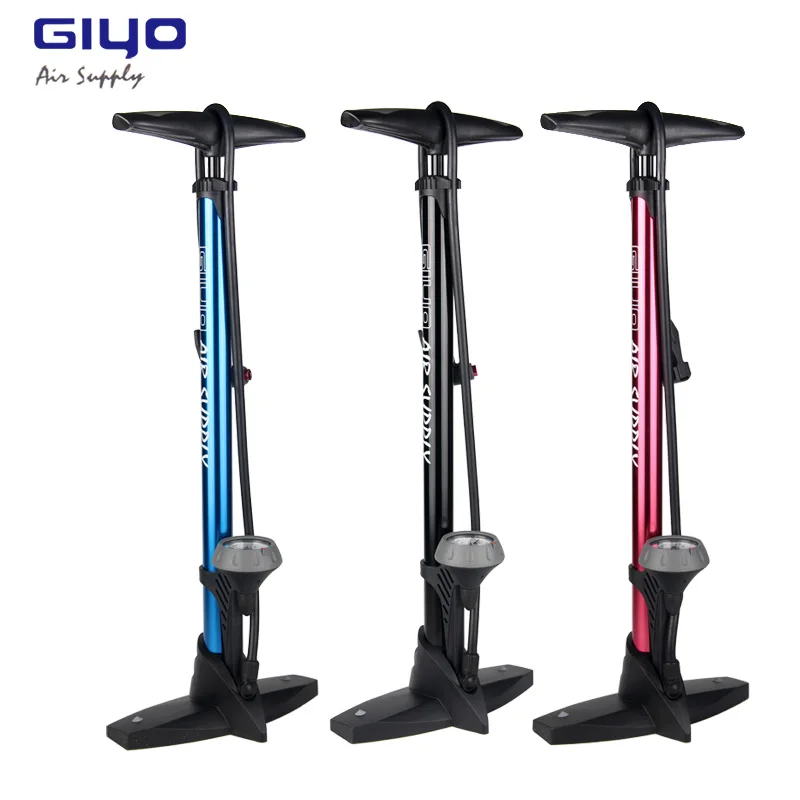 Giyo 160Psi велосипедный напольный насос с манометром Presta Schrader адаптер клапана для