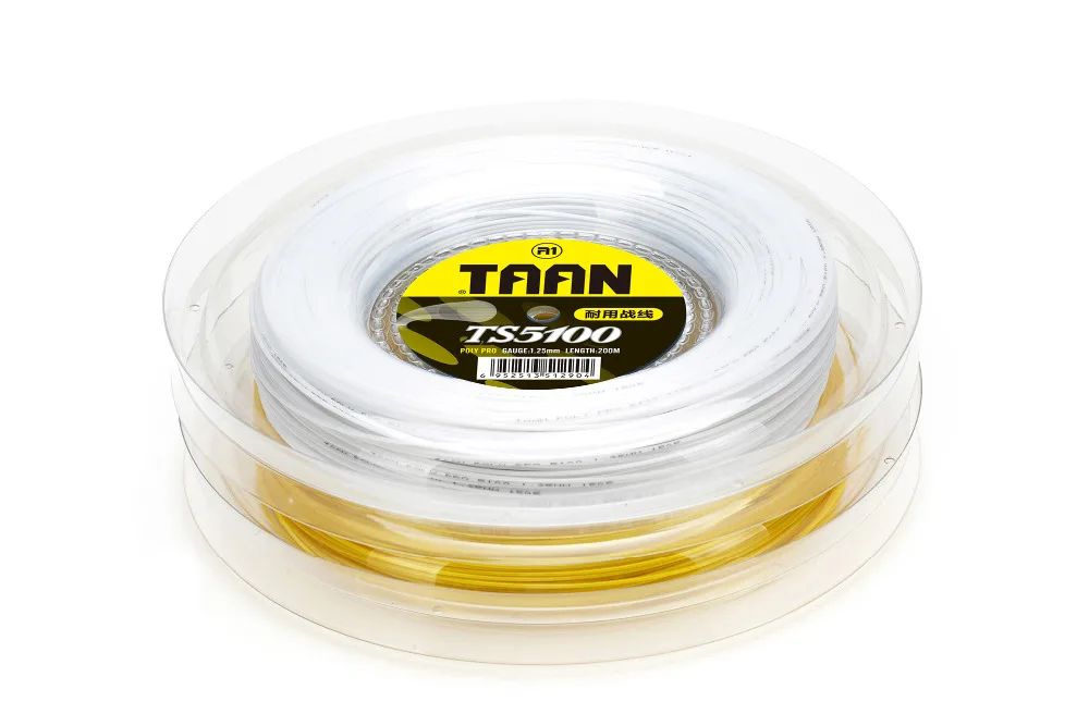TAAN TS-5100 прочный высокоэластичный полиэстер струна для теннисной ракетки 200 м