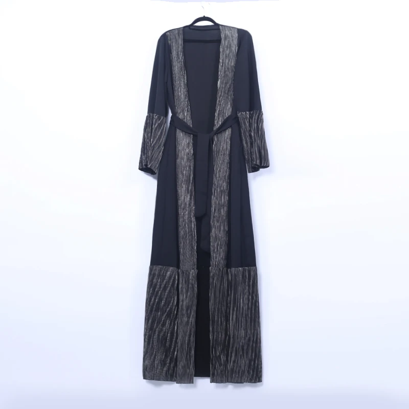 Открытый Abaya Турция кимоно Дубай мусульманский хиджаб платье абайя кафтан для