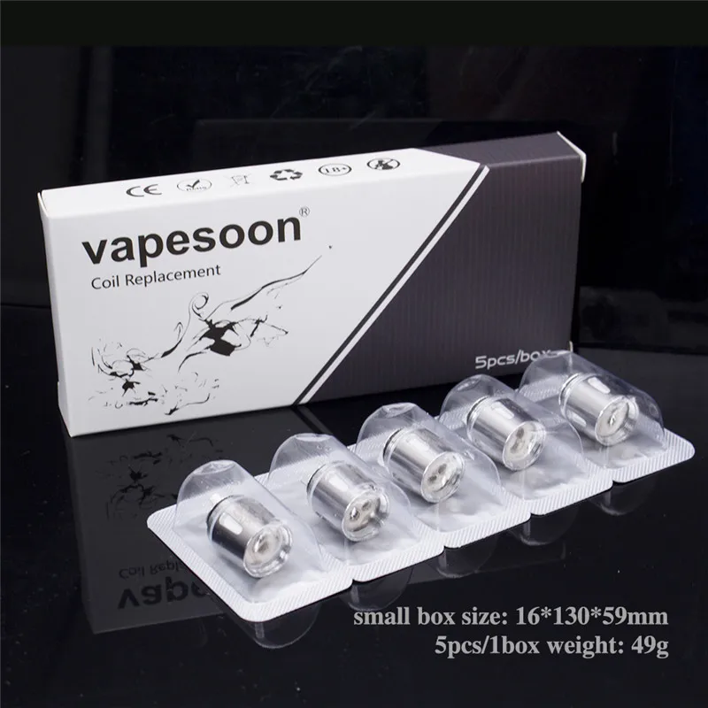 

15PCS VapeSoon Original Replacement X4 Coil Atomizer Core 0.15ohm for SMOK TFV8 Baby & Big Baby & Brit Beast Tank