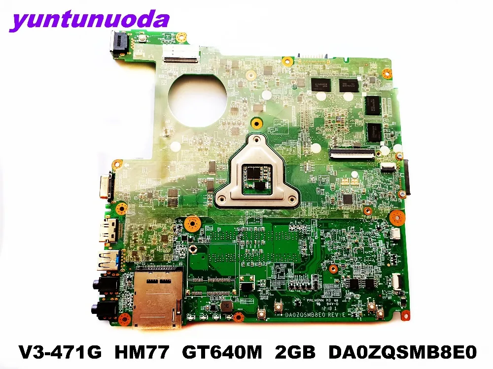 Оригинальная материнская плата для ноутбука ACER V3 471G HM77 GT640M 2 Гб DA0ZQSMB8E0