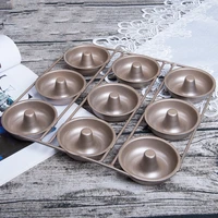 9 cavity donut pan non stick cake mold baking tool chocolate dessert fondant mould bagelsmuffins delicacies bakeware