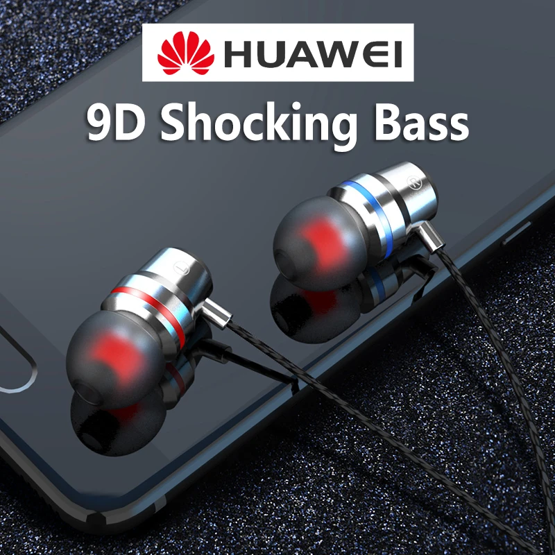 Проводные наушники с микрофоном и регулировкой громкости для Huawei 10 9 e s Mate 20 P30 Pro
