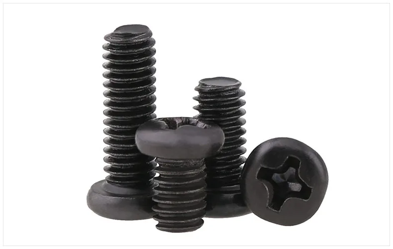 Round head screws carbon steel Cross black M2 M2.5 M3 M4 PM M3*5 M3*6 screw|Винты| |