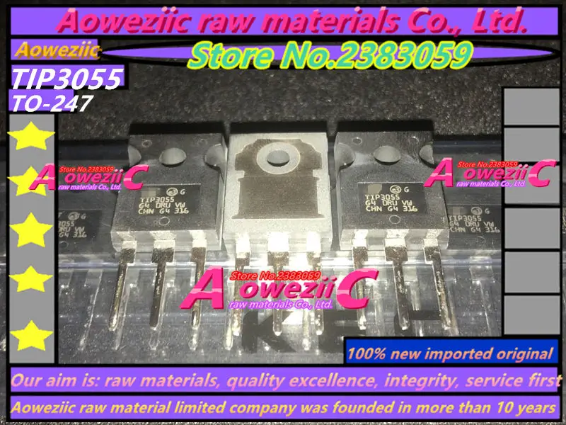 Aoweziic 100% новый импортный оригинальный усилитель мощности TIP2955 TIP3055 TO-247 транзистор