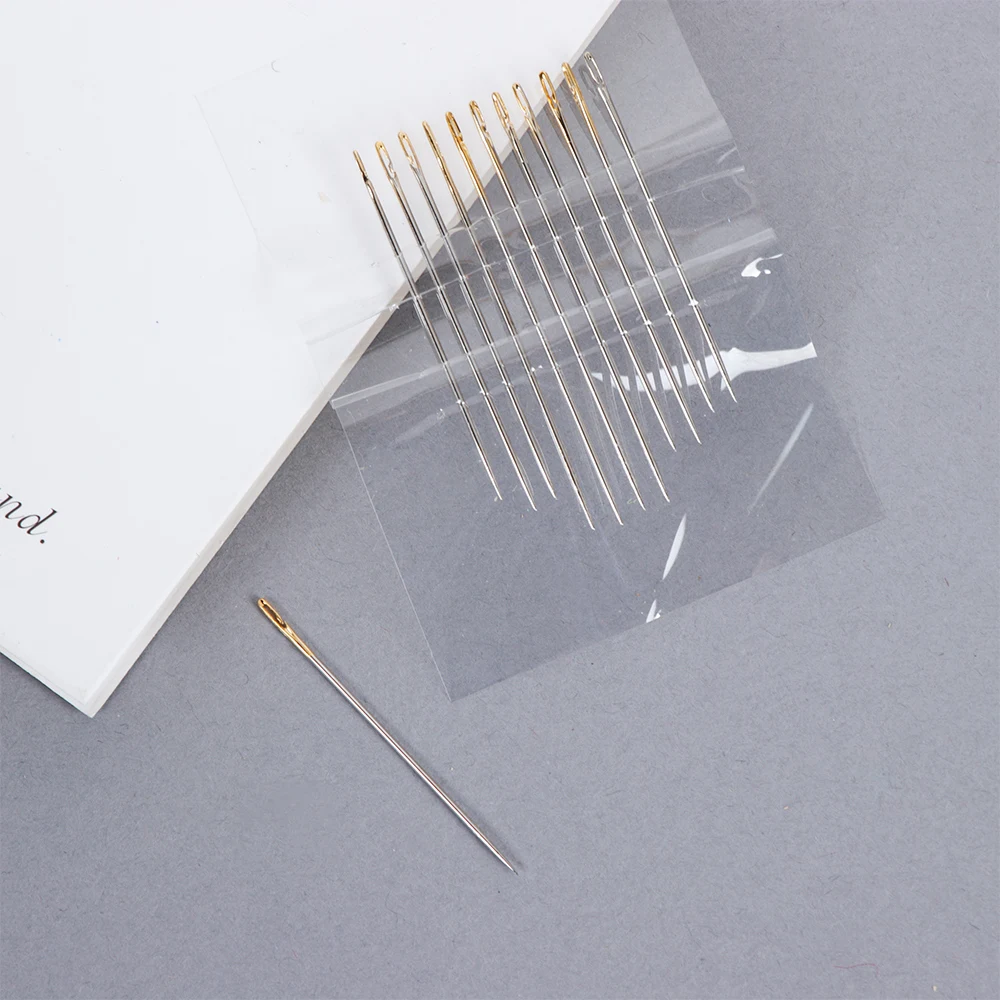 12 шт./партия инструмент для вышивки DIY рукоделие иглы для слепых самонарезание ручной швейный набор иголок бытовые инструменты швейные принадлежности