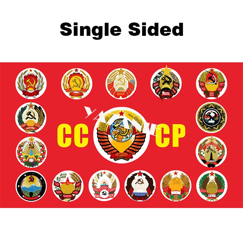 Single Sided YAZANIE двусторонний флаг СССР для нашей советской родины красный коммунизм холодная война флаг СССР и баннер - Цвет: Single Sided