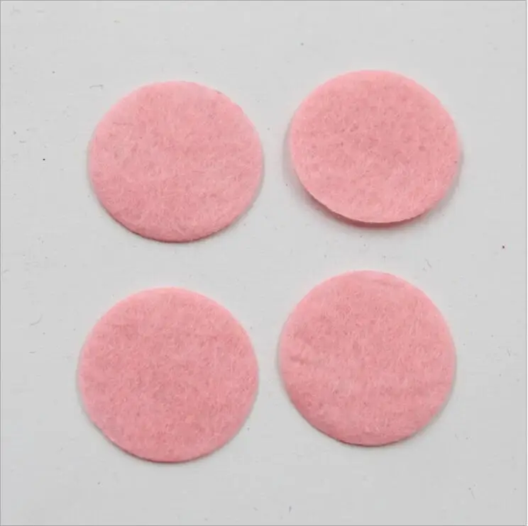 Pink 200 шт. 1,5/2,5/3 см Красочный Круглый войлочные нетканые хлопковые тапочки из ткани в клетку; аксессуар для домашних животных кукла Скрап домашний настенный Стикеры ручной работы - Цвет: Pink