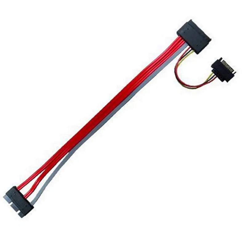 SFF-8639 SATA 3, 2 Express 18pin (7 + 7 + 4) & 15Pin Power to SFF-8482 SAS Express 29pin Data Raid Cable 30