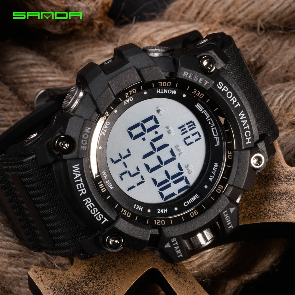 Men's Sport Watch Waterproof Men G Style Electronic Countdown Alarm Clock Digital Wrist watches For reloj hombre | Наручные часы