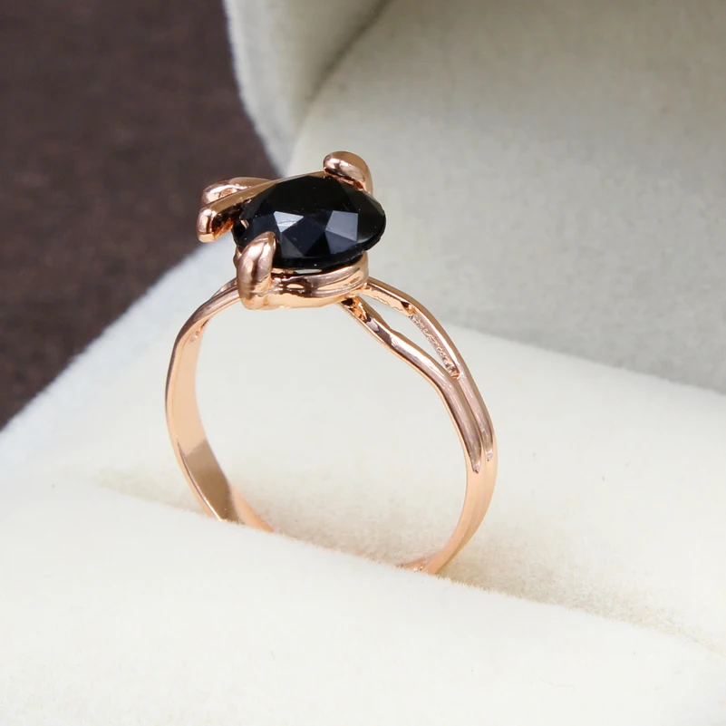 Высокое качество Черный CZ Кристалл Свадебное Ожерелье & Серьги кольцо 3 комплекта