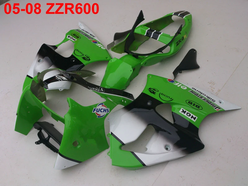 Литьевая пресс форма Горячая Распродажа обтекатель комплект для Kawasaki Ninja ZZR600 05 06