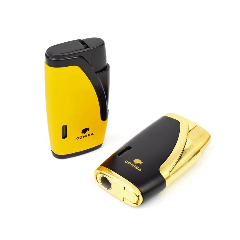 COHIBA зажигалка для сигарет курительная Зажигалка w/Встроенный сигарный Дырокол
