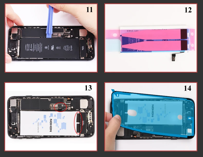 Аккумулятор NOHON для Apple iPhone 7 6 Plus 7 Plus 6 Plus 7 P 6 P 1960-3360 мАч Сменные Аккумуляторы+ инструменты для iPhone 6 7 Plus