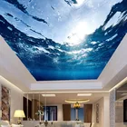 3D Настенные обои любого размера, ткань для стен, подводный мир, морская вода, гостиная, спальня, потолок, Фреска, водонепроницаемые обои