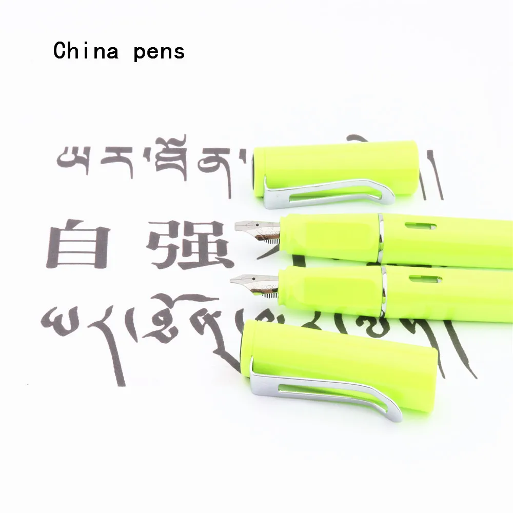 Jinhao 871 флуоресцентная зеленая английская каллиграфическая ручка Duckbill