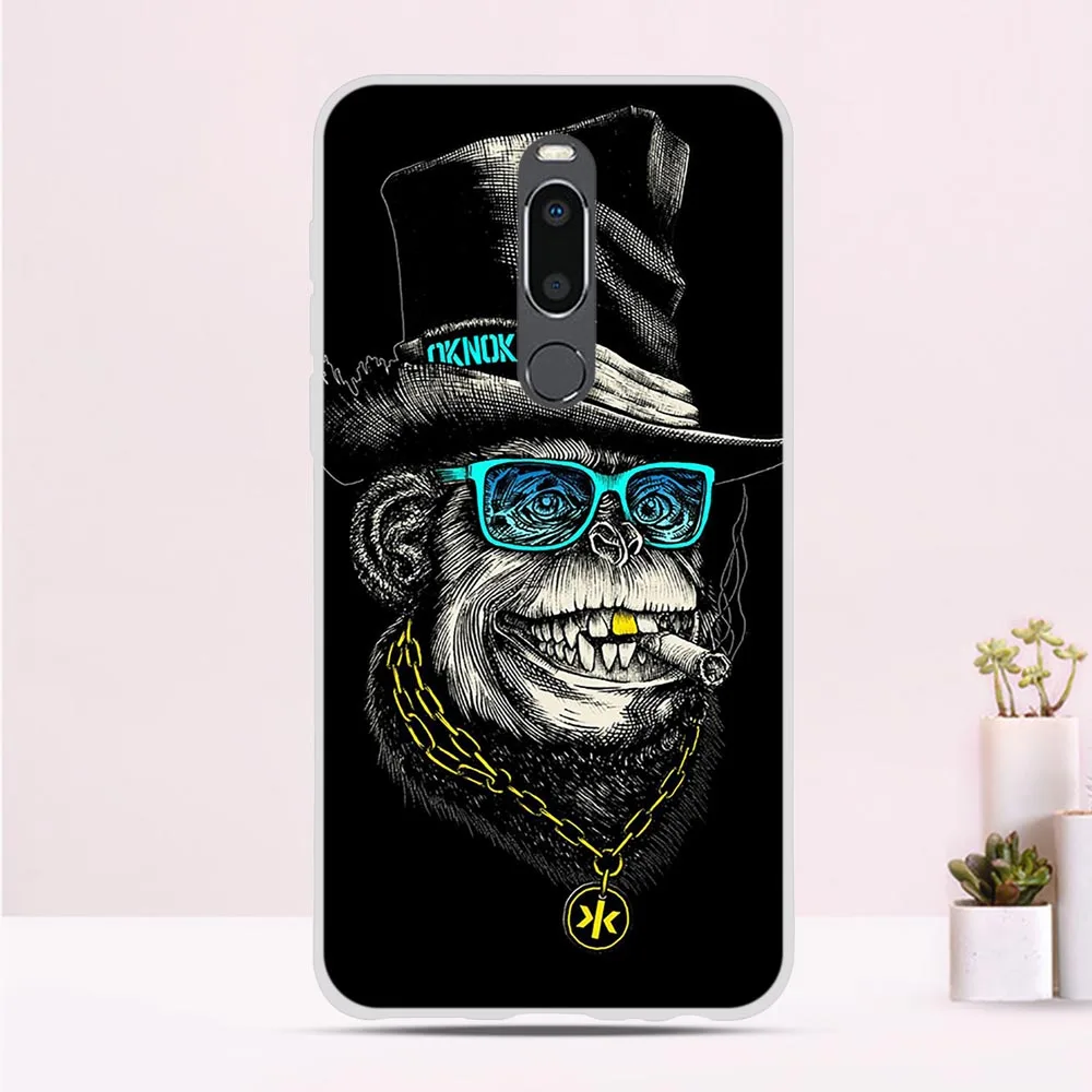 Чехол для Meizu M8 мягкий силиконовый чехол V8 Pro с принтом чехлы MeizuM8 m8 телефона 5 7